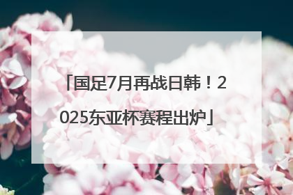国足7月再战日韩！2025东亚杯赛程出炉