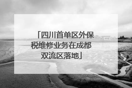 四川首单区外保税维修业务在成都双流区落地