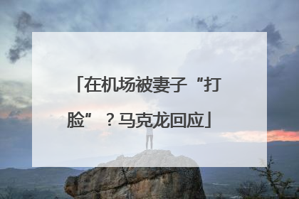 在机场被妻子“打脸”？马克龙回应