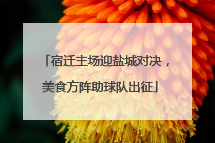 宿迁主场迎盐城对决，美食方阵助球队出征