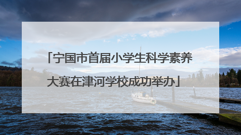 宁国市首届小学生科学素养大赛在津河学校成功举办