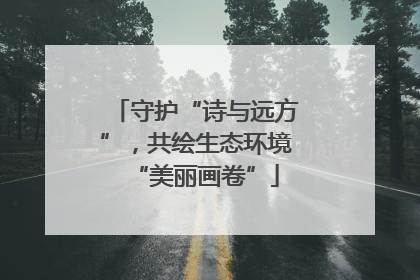 守护“诗与远方”，共绘生态环境“美丽画卷”