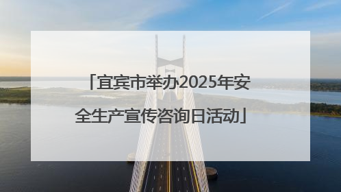 宜宾市举办2025年安全生产宣传咨询日活动
