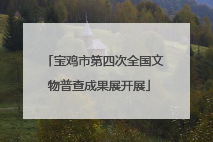 宝鸡市第四次全国文物普查成果展开展