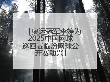 奥运冠军李婷为2025中国网球巡回赛临汾网球公开赛助兴