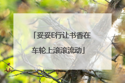 妥妥E行让书香在车轮上滚滚流动