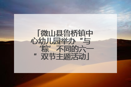 微山县鲁桥镇中心幼儿园举办“与‘粽’不同的六一”双节主题活动