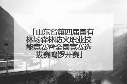 山东省第四届国有林场森林防火职业技能竞赛暨全国竞赛选拔赛鸣锣开赛