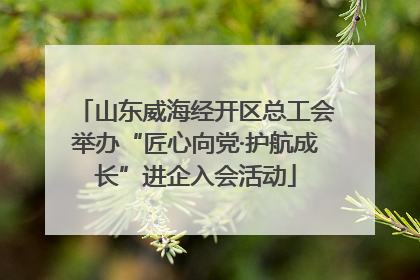 山东威海经开区总工会举办“匠心向党·护航成长”进企入会活动
