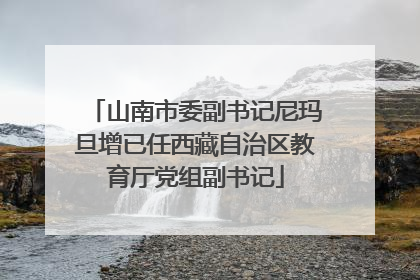 山南市委副书记尼玛旦增已任西藏自治区教育厅党组副书记