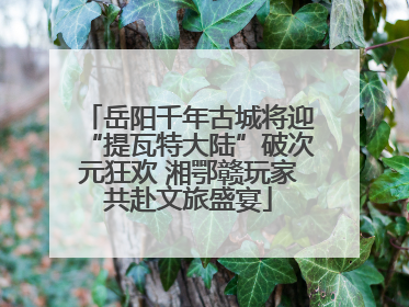 岳阳千年古城将迎“提瓦特大陆”破次元狂欢 湘鄂赣玩家共赴文旅盛宴