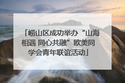 崂山区成功举办“山海相遇 同心共融”欧美同学会青年联谊活动