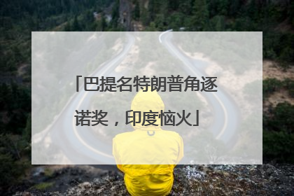 巴提名特朗普角逐诺奖，印度恼火