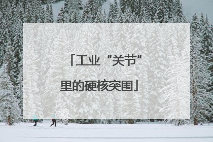 工业“关节”里的硬核突围