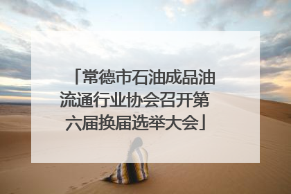 常德市石油成品油流通行业协会召开第六届换届选举大会