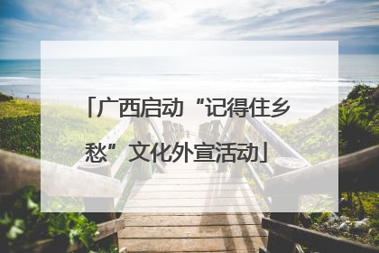 广西启动“记得住乡愁”文化外宣活动