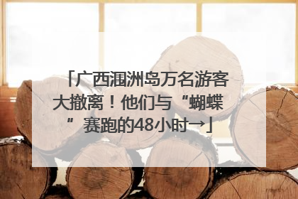 广西涠洲岛万名游客大撤离！他们与“蝴蝶”赛跑的48小时→