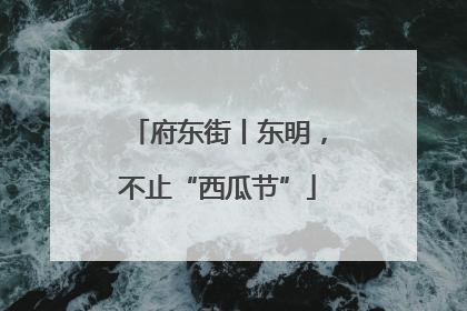 府东街丨东明，不止“西瓜节”