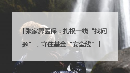 张家界医保：扎根一线“找问题”，守住基金“安全线”