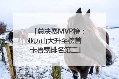 总决赛MVP榜：亚历山大升至榜首 卡鲁索排名第三
