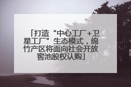 打造“中心工厂+卫星工厂”生态模式，绵竹产区将面向社会开放窖池股权认购