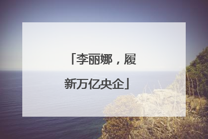 李丽娜，履新万亿央企