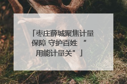 枣庄薛城聚焦计量保障 守护百姓 “用能计量关”