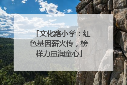文化路小学：红色基因薪火传，榜样力量润童心