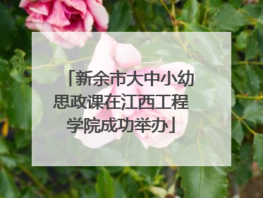 新余市大中小幼思政课在江西工程学院成功举办