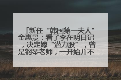 新任“韩国第一夫人”金惠景：看了李在明日记，决定嫁“潜力股”，曾是钢琴老师，一开始并不支持丈夫从政