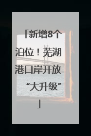 新增8个泊位！芜湖港口岸开放“大升级”