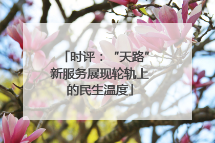 时评：“天路”新服务展现轮轨上的民生温度