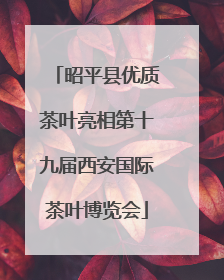 昭平县优质茶叶亮相第十九届西安国际茶叶博览会
