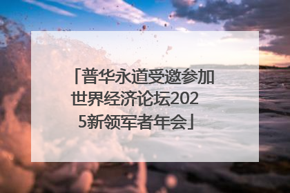 普华永道受邀参加世界经济论坛2025新领军者年会