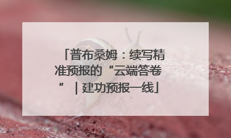 普布桑姆：续写精准预报的“云端答卷”｜建功预报一线