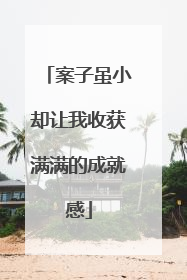 案子虽小却让我收获满满的成就感