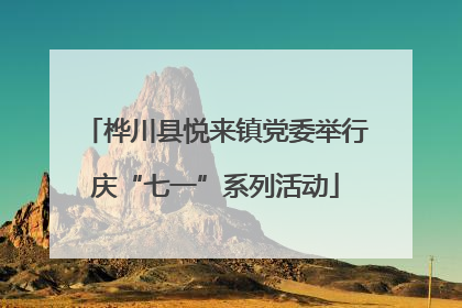 桦川县悦来镇党委举行庆“七一”系列活动