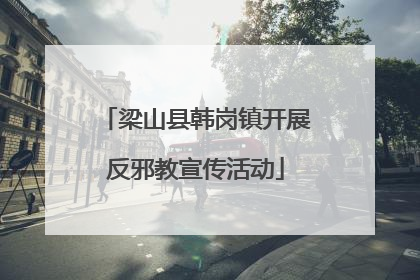 梁山县韩岗镇开展反邪教宣传活动