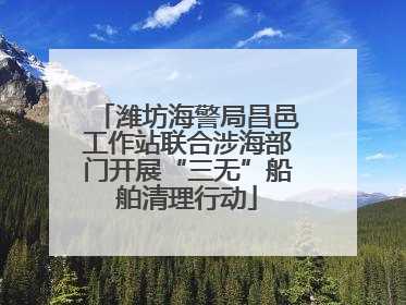 潍坊海警局昌邑工作站联合涉海部门开展“三无”船舶清理行动