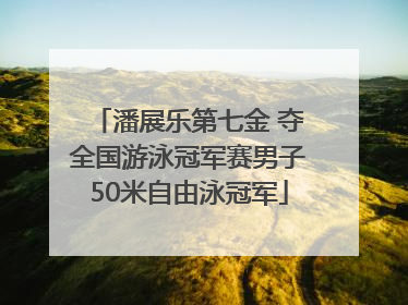 潘展乐第七金 夺全国游泳冠军赛男子50米自由泳冠军
