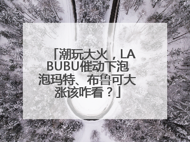 潮玩大火，LABUBU催动下泡泡玛特、布鲁可大涨该咋看？