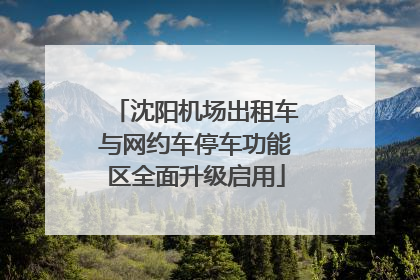 沈阳机场出租车与网约车停车功能区全面升级启用