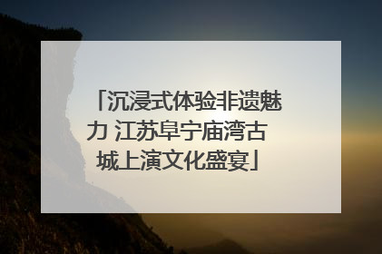 沉浸式体验非遗魅力 江苏阜宁庙湾古城上演文化盛宴