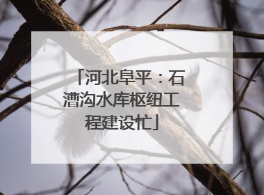 河北阜平：石漕沟水库枢纽工程建设忙