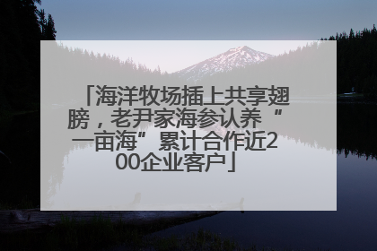 海洋牧场插上共享翅膀，老尹家海参认养“一亩海”累计合作近200企业客户