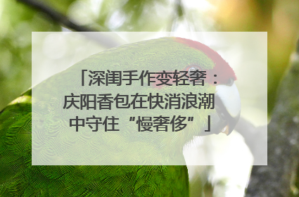深闺手作变轻奢：庆阳香包在快消浪潮中守住“慢奢侈”