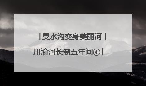 臭水沟变身美丽河丨川渝河长制五年间④