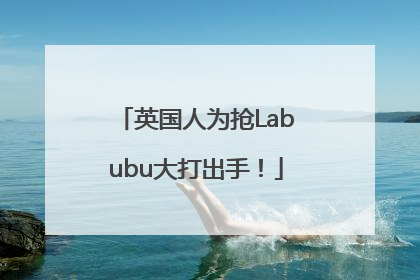 英国人为抢Labubu大打出手！