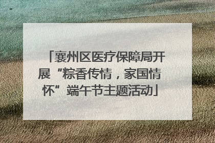 襄州区医疗保障局开展“粽香传情，家国情怀”端午节主题活动