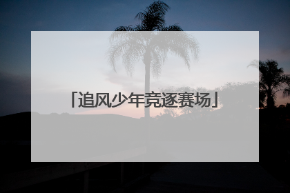 追风少年竞逐赛场
